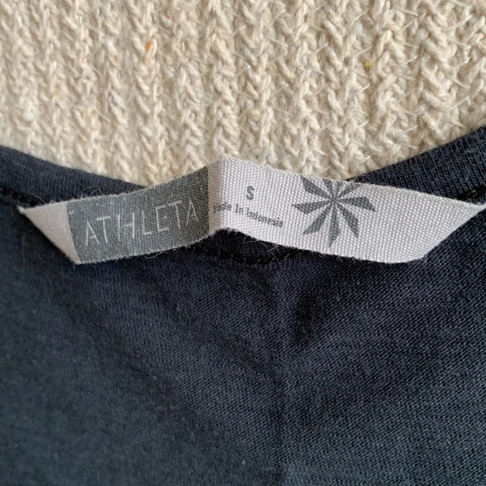 ATHLETA Black Racerback Beach Coverup with Pockets S - Picture 8 of 9
